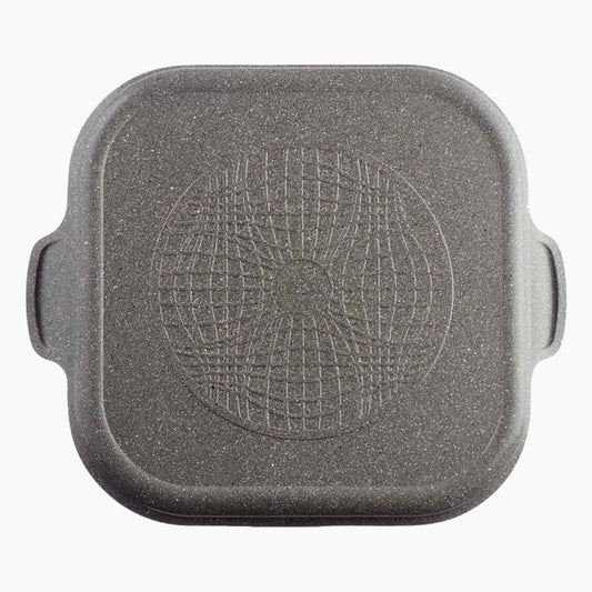 Gril Neoflam en granit 34 cm avec deux poignées, cuisson saine, disponible au Maroc