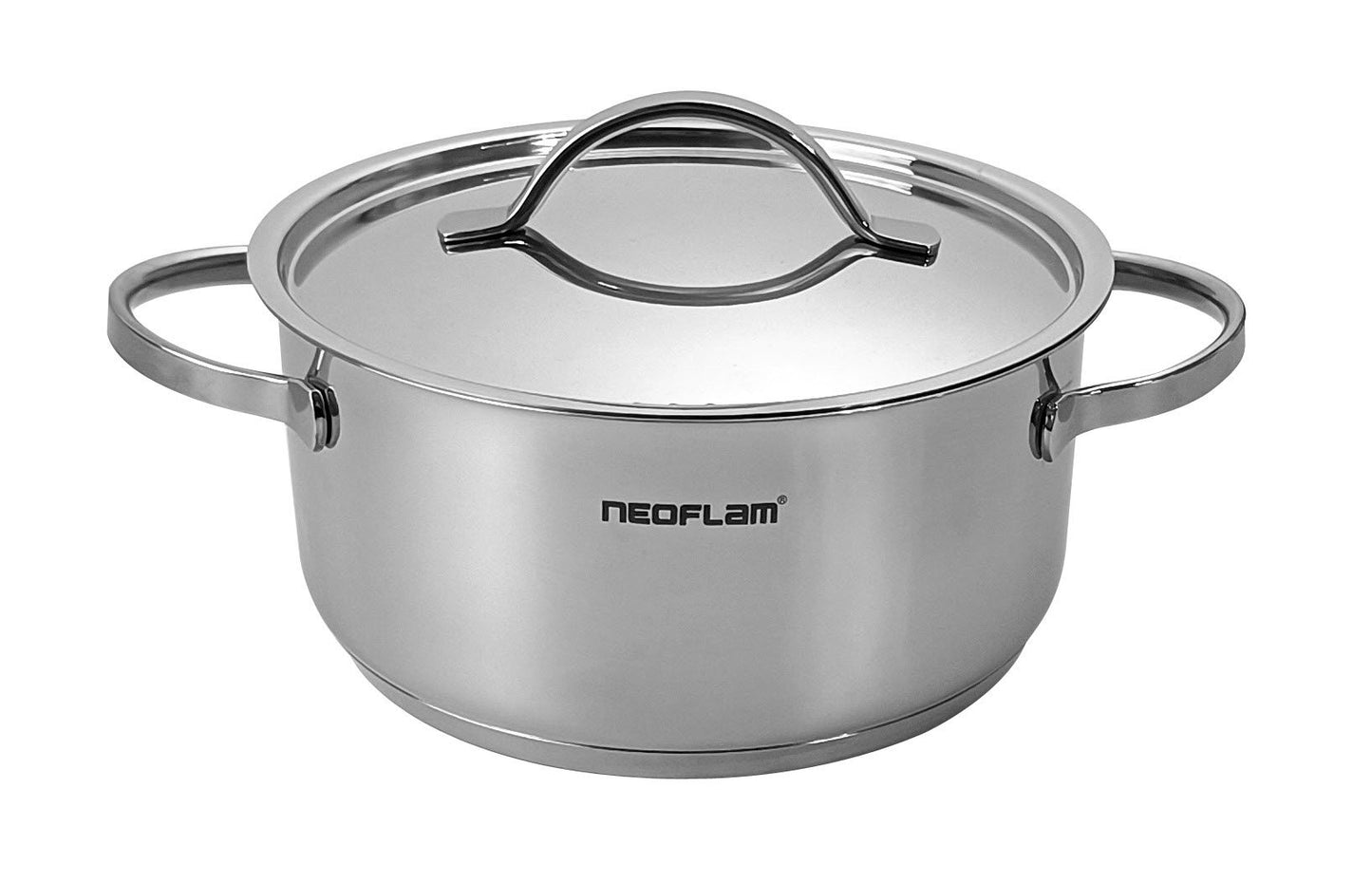 Casserole Neoflam 20 cm en inox, idéale pour cuisson saine au Maroc